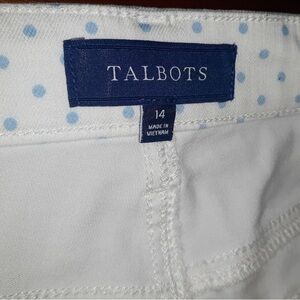 Talbots White Ankle Cropped Jeans